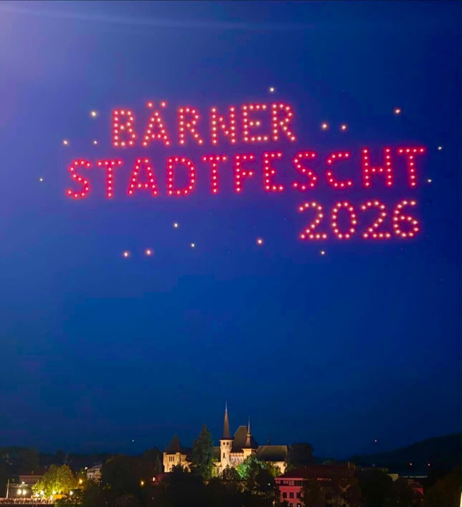 Erfolgreiche Drohnenshows am Bärner Stadtfest 2026